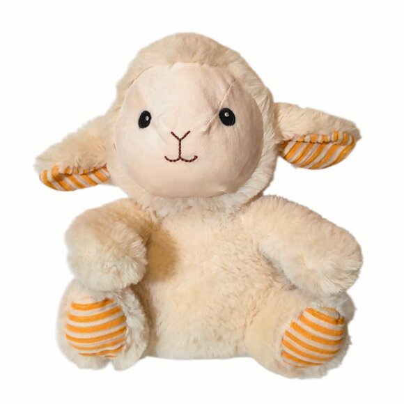 Spark Create Imagine Other - Spark Create Imagine Lamb Sheep Rattle Crinkle Striped Plush Lovey Toy 9"